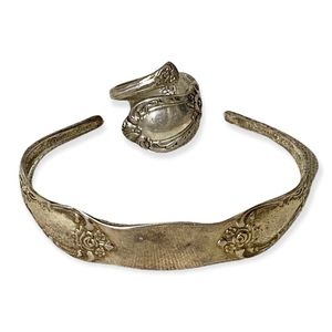 Vtg. Sterling Silver Spoon Jewelry Set by Oneida